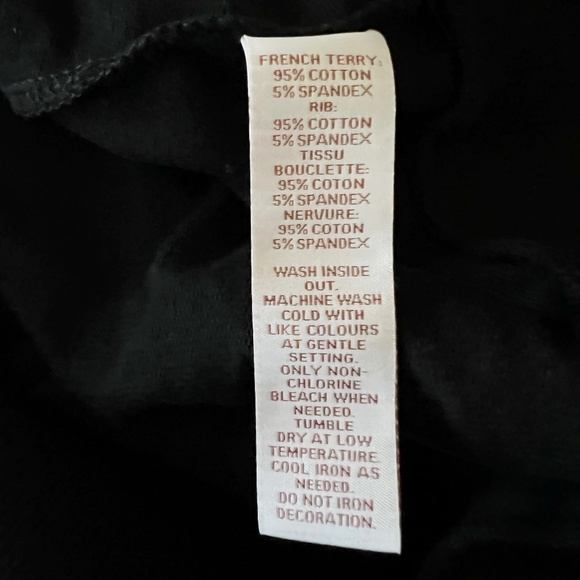 Scripted Faux Pearl Silver Beaded Embellished Crew Neck Ruffle Sleeve Sweater M - Picture 3 of 4